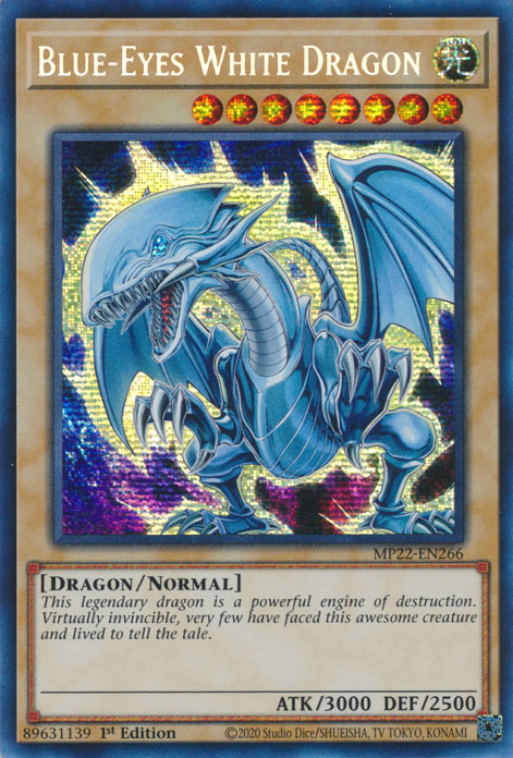 Blue-Eyes White Dragon - MP22-EN266 - Prismatic Secret Rare 1