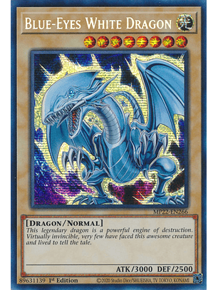 Blue-Eyes White Dragon - MP22-EN266 - Prismatic Secret Rare