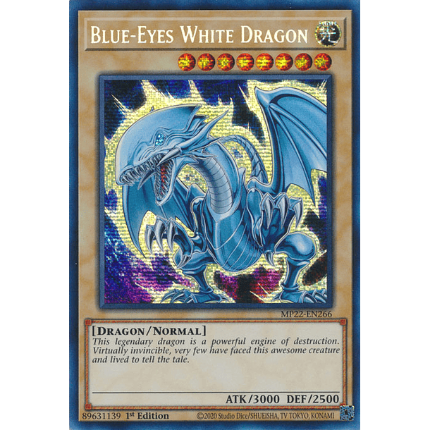 Blue-Eyes White Dragon - MP22-EN266 - Prismatic Secret Rare