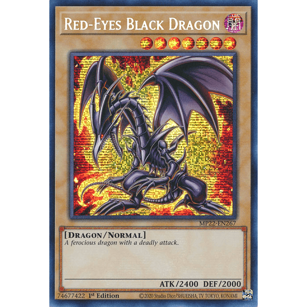 Red-Eyes Black Dragon - MP22-EN267 - Prismatic Secret Rare