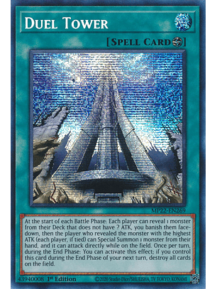 Duel Tower - MP22-EN269 - Prismatic Secret Rare
