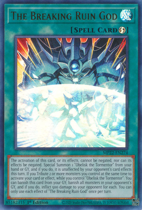 The Breaking Ruin God - MP22-EN274 - Ultra Rare 1