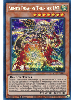 Armed Dragon Thunder LV7 - MP22-EN002 - Prismatic Secret Rare