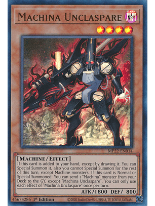 Machina Unclaspare - MP22-EN014 - Ultra Rare