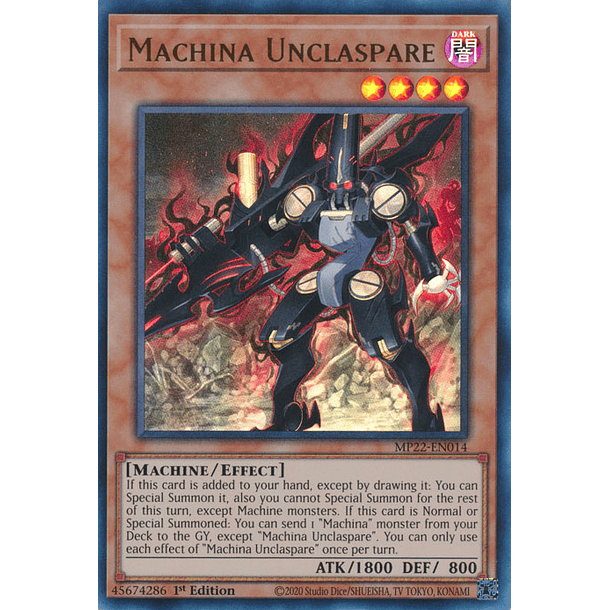 Machina Unclaspare - MP22-EN014 - Ultra Rare