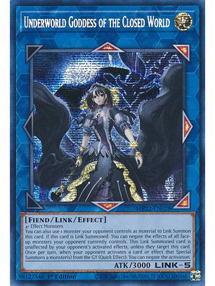 Underworld Goddess of the Closed World - MP22-EN028 - Prismatic Secret Rare