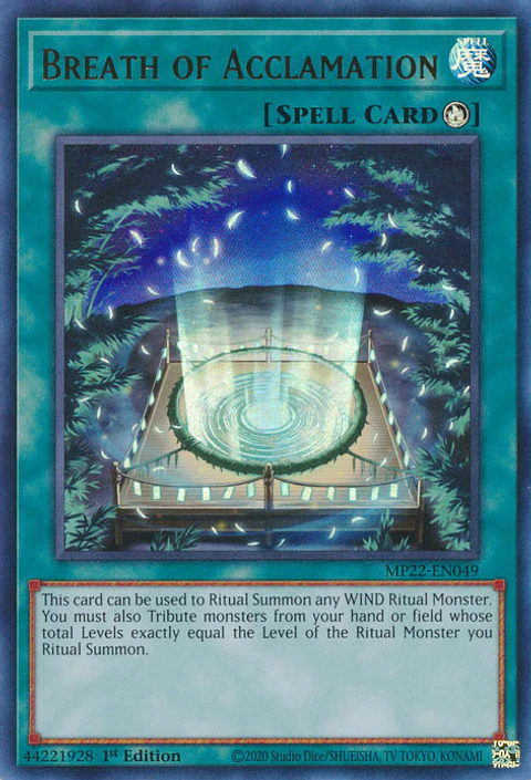 Breath of Acclamation - MP22-EN049 - Ultra Rare 
