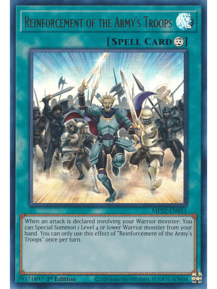 Reinforcement of the Army's Troops - MP22-EN051 - Ultra Rare