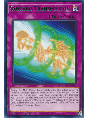 Synchro Transmission - MP22-EN053 - Rare