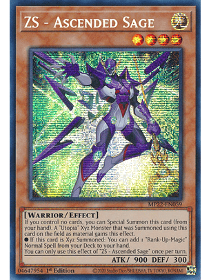 ZS - Ascended Sage - MP22-EN059 - Prismatic Secret Rare