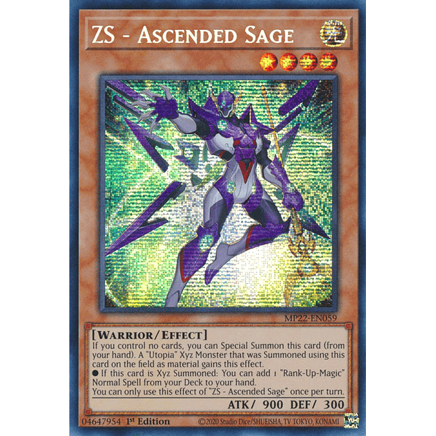 ZS - Ascended Sage - MP22-EN059 - Prismatic Secret Rare