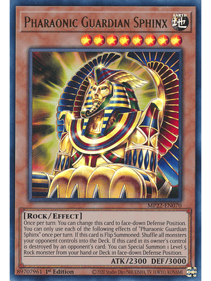 Pharaonic Guardian Sphinx - MP22-EN070 - Ultra Rare 