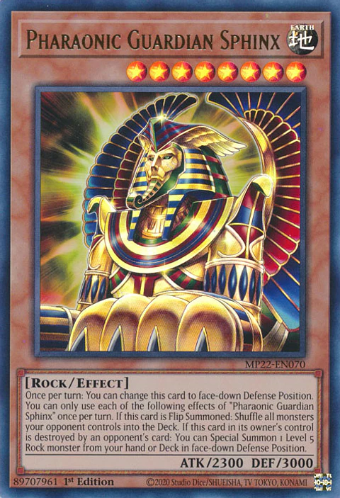 Pharaonic Guardian Sphinx - MP22-EN070 - Ultra Rare 