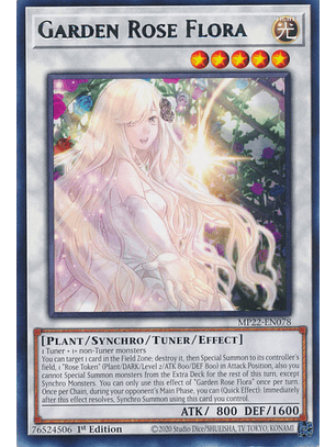 Garden Rose Flora - MP22-EN078 - Rare 