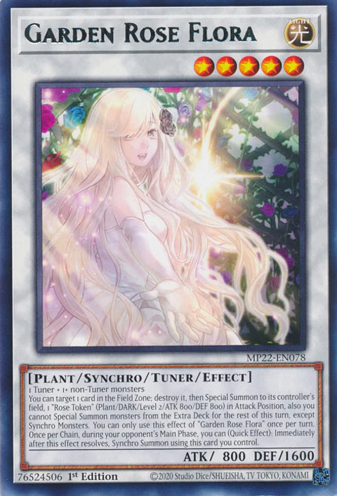 Garden Rose Flora - MP22-EN078 - Rare 