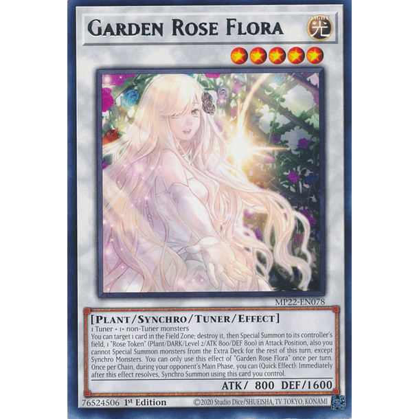 Garden Rose Flora - MP22-EN078 - Rare 