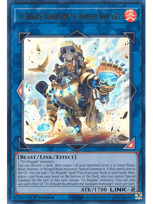 Tri-Brigade Bearbrumm the Rampant Rampager - MP22-EN085 - Ultra Rare