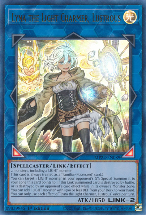 Lyna the Light Charmer, Lustrous - MP22-EN089 - Ultra Rare 1