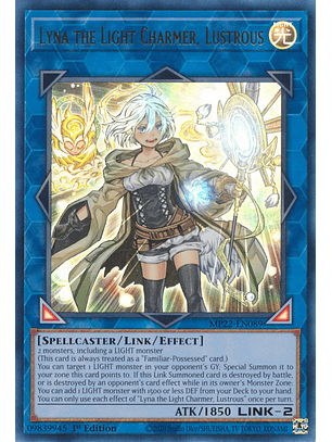 Lyna the Light Charmer, Lustrous - MP22-EN089 - Ultra Rare