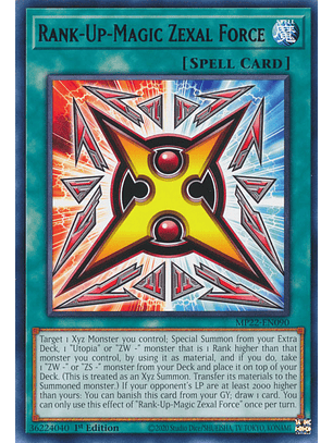 Rank-Up-Magic Zexal Force - MP22-EN090 - Rare 
