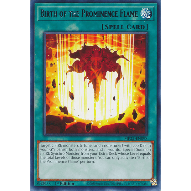 Birth of the Prominence Flame - MP22-EN098 - Rare