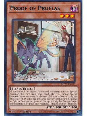 Proof of Pruflas - MP22-EN105 - Rare