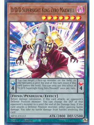 D/D/D Supersight King Zero Maxwell - MP22-EN112 - Ultra Rare