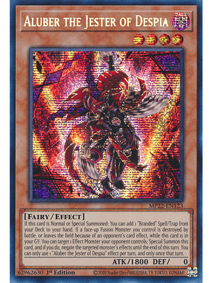 Aluber the Jester of Despia - MP22-EN123 - Prismatic Secret Rare