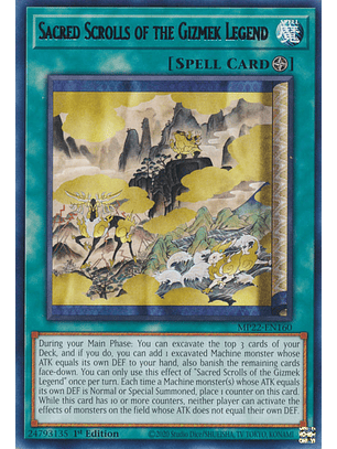 Sacred Scrolls of the Gizmek Legend - MP22-EN160 - Rare