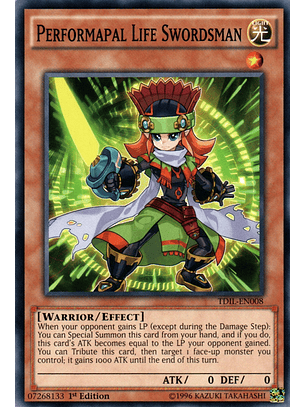 Performapal Life Swordsman - TDIL-EN008 - Common