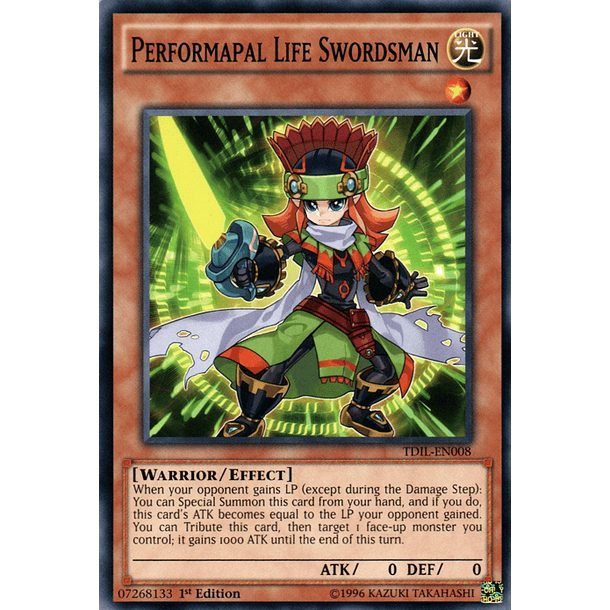 Performapal Life Swordsman - TDIL-EN008 - Common