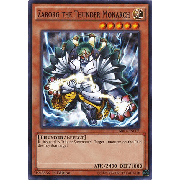 Zaborg the Thunder Monarch - SR01-EN005 - Common 