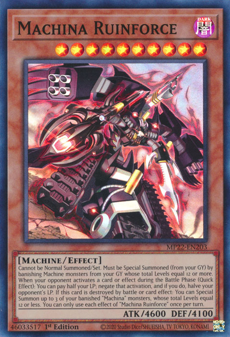 Machina Ruinforce - MP22-EN203 - Super Rare 1