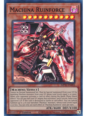 Machina Ruinforce - MP22-EN203 - Super Rare