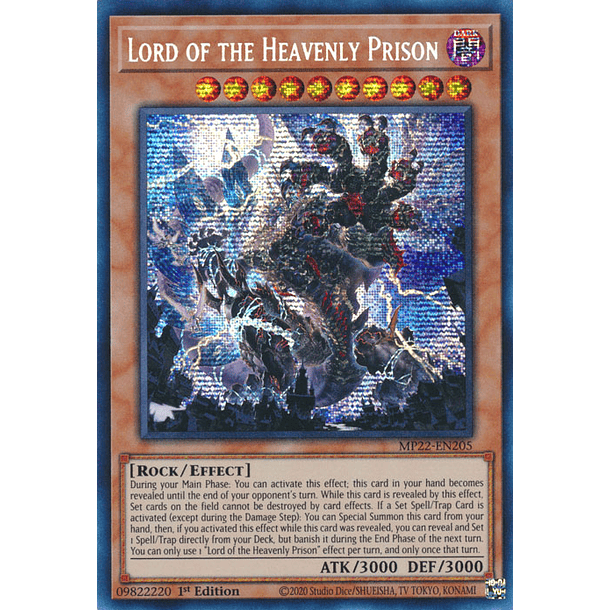 Lord of the Heavenly Prison - MP22-EN205 - Prismatic Secret Rare