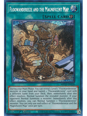 Floowandereeze and the Magnificent Map - MP22-EN220 Prismatic Secret Rare 
