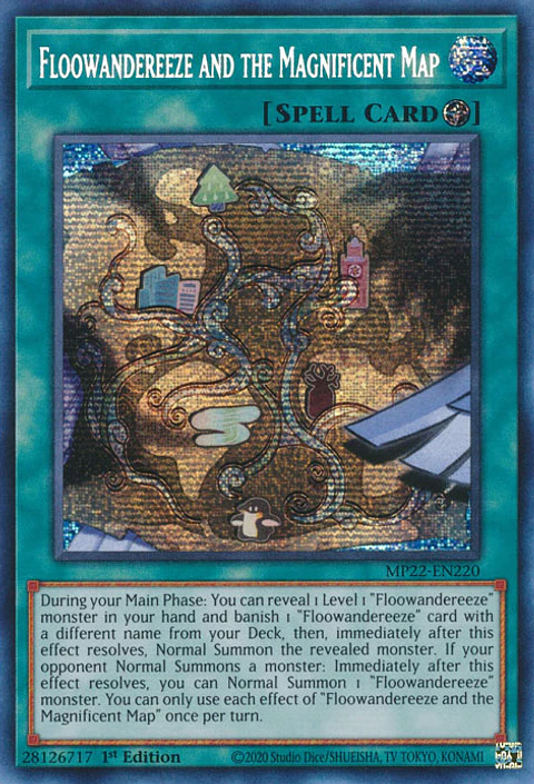 Floowandereeze and the Magnificent Map - MP22-EN220 Prismatic Secret Rare 