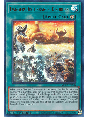 Danger! Disturbance! Disorder! - MP22-EN248 - Ultra Rare