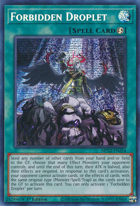 Forbidden Droplet - MP22-EN254 - Prismatic Secret Rare 