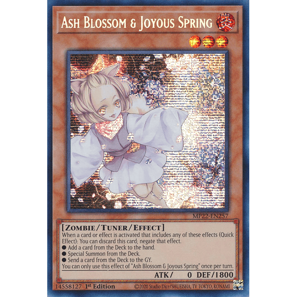 Ash Blossom & Joyous Spring - MP22-EN257 - Prismatic Secret Rare