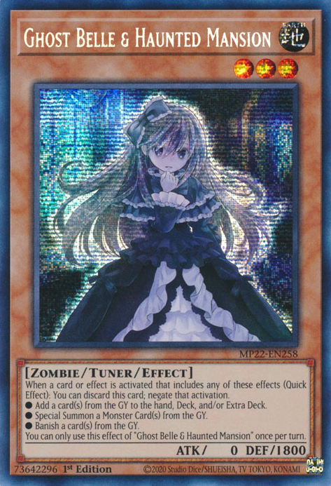 Ghost Belle & Haunted Mansion - MP22-EN258 - Prismatic Secret Rare 1