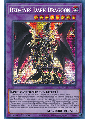 Red-Eyes Dark Dragoon - MP22-EN264 - Prismatic Secret Rare