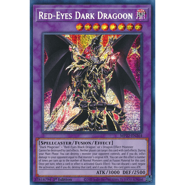 Red-Eyes Dark Dragoon - MP22-EN264 - Prismatic Secret Rare