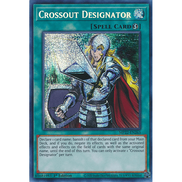 Crossout Designator - MP22-EN265 - Prismatic Secret Rare