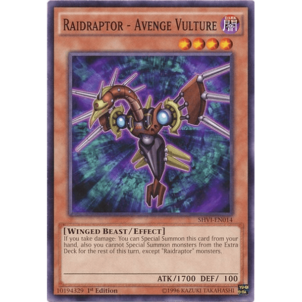 Raidraptor - Avenge Vulture - SHVI-EN014 - Common