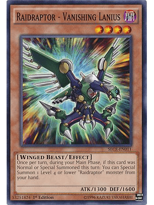 Raidraptor - Vanishing Lanius - SECE-EN011 - Common