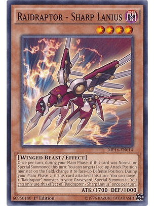 Raidraptor - Sharp Lanius - MP16-EN014 - Common