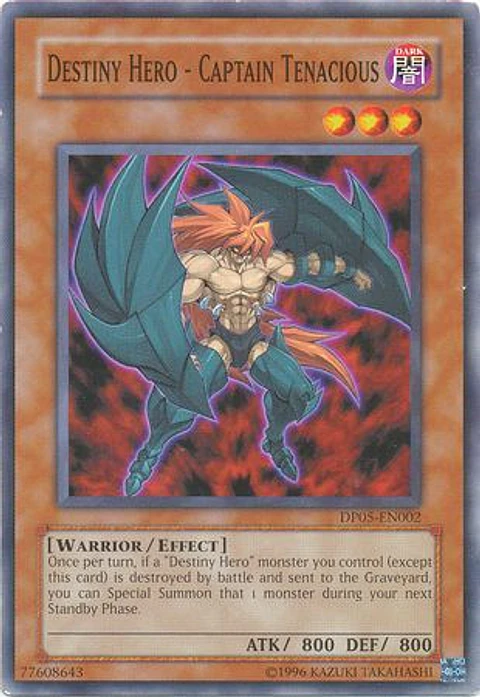 Destiny Hero - Captain Tenacious - DP05-EN002 - Common 