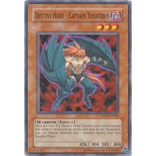 Destiny Hero - Captain Tenacious - DP05-EN002 - Common 