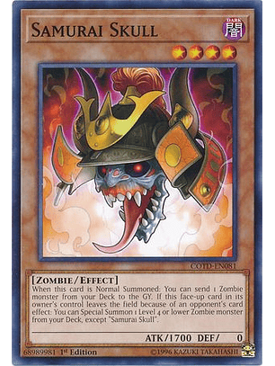 Samurai Skull - COTD-EN081 - Common 